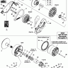 MX Z Renegade 600HO SDI 05- pulley system 600 ho sdi