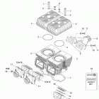 Expedition Sport 550F 01- cylinder, exhaust manifold and reed valve 2