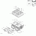 Skandic 550F SUV 01- cylinder and cylinder head 550f suv