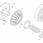 Skandic 550F SUV 05- driven pulley 550f suv