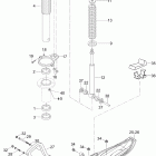 Skandic SWT V-800 Передняя подвеска и лыжи
