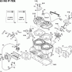 MX Z Blizzard 800HO PTEK Блок цилиндров и мощностные клапана