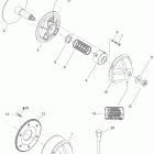 Skandic WT 550 05- drive pulley 550