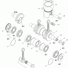 Skandic WT 550 Коленвал и поршни