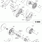 Skandic Tundra V-800 Вариатор