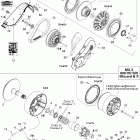 MX Z Blizzard 600HO SDI 05- pulley system 600 ho sdi