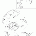 MX Z 550F 09- windshield and console mx z