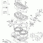MX Z 600 HO Adrenaline 01- cylinder, exhaust manifold and reed valve 593ho