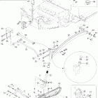Expedition 600 HO SDI Передняя подвеска и лыжи