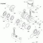 GSX 550F 01- crankshaft and pistons gsx 552