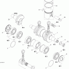 Skandic 550F WT Коленвал и поршни