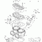 GSX 500SS Цилиндр 593, выпускной коллектор и можностной  клапан