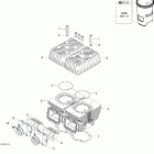 Skandic 550F SUV Цилиндр и головка цилиндров