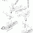 Tundra 300F Передняя подвеска и лыжи