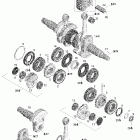 Summit 1000 SDI, Highmark & Highmark X Коленвал и поршни