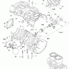 GSX 600 HO SDI Картер , водяной и масляный насос