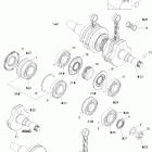 GSX 600 HO SDI Коленвал и поршни