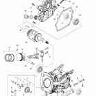 Mini Z 01- crankcase, barrel, crankshaft, piston