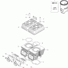 Skandic 550F WT Цилиндр и головка цилиндров