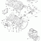 GSX 600 HO SDI Картер , водяной и масляный насос