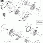 GSX 600 HO 05- driven pulley gsx 600 ho