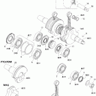 Summit 600 HO Коленвал и поршни