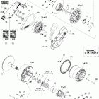 GTX 600 HO 05- driven pulley 600ho
