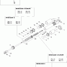 MX Z 600 HO Renegade Амортизатор в разборе передний
