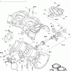 Expedition 600 HO SDI Картер , водяной и масляный насос