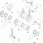 Skandic 550F WT/SWT Коленвал и поршни