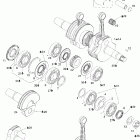 MX Z X 440 Racing Коленвал и поршни