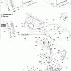 MX Z 600 HO SDI Передняя подвеска и лыжи