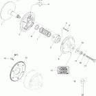 Skandic 550F WT/SWT 05- drive pulley (552)