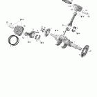 Legend V-1000 Коленвал и поршни