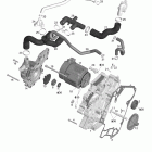 Legend V-1000 01- water pump, alternator, ignition cover