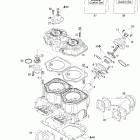 MX Z 800 HO Adrenaline/X 01- cylinder, exhaust manifold, reed valve (793 ho)