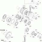 GSX 800 HO 01- crankshaft and pistons (793 ho)