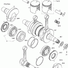 Skandic 440F LT Коленвал и поршни