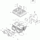 Skandic 550F SUV 01- cylinder, exhaust manifold (552)