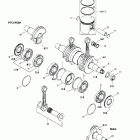 Summit 550 F Коленвал и поршни