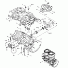 Summit X 800 HO Картер , водяной и масляный насос