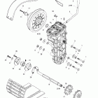 Skandic 600 05- drive axle, track and belt guard