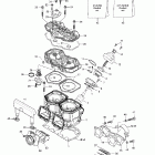 Skandic 600 Цилиндр, выпускной коллектор (593)