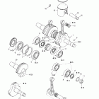Skandic 600 Коленчатый вал и поршни (593)