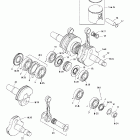 Grand Touring 500/600/700 Коленчатый вал и поршни (693)