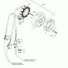 Skandic 600 Магнето (12v, 290w) (593)