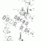 Summit 600 HO/700/800 HO Коленвал и поршни