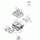 Legend 380F/550F 01- cylinder, exhaust manifold (552)