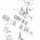 Legend SE 800 SDI Коленвал и поршни