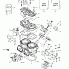 Grand Touring 500/600/700 Цилиндр,выпускной коллектор и мощностной клапан (493)
